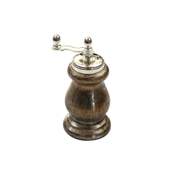 Silver Leaf Decoration Pepper Mill 128mm