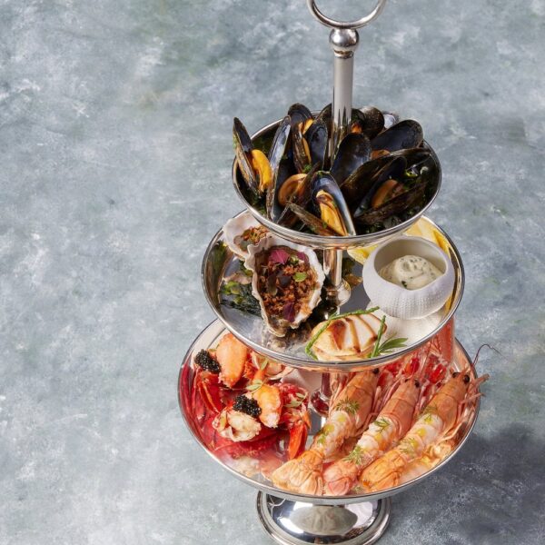 Silver Plated 3 Tier Seafood Stand
