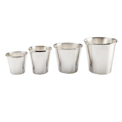 Silver Rolled Edge Pot 7x6cm(h)