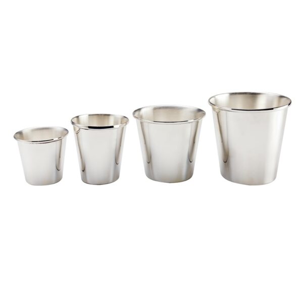 Silver Rolled Edge Pot 7x6cm(h)