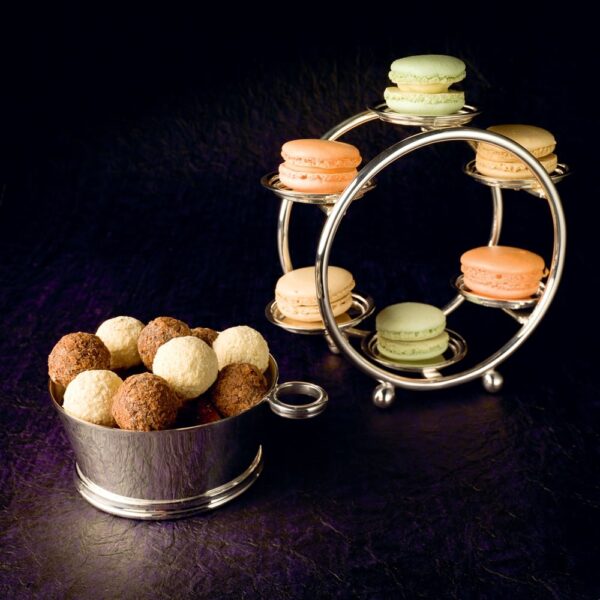 Silver Round Petit Fours Bucket 12.5cm