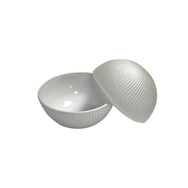 Silver Shinogi Lidded Bowl 9.7cm x 9cm