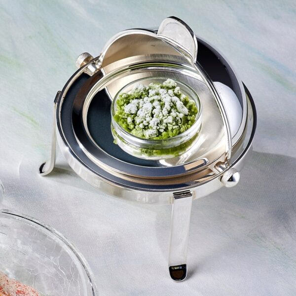 Silverplated Roll-Top Caviar Pot