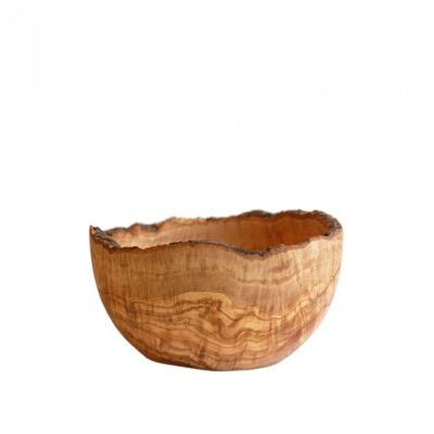 Small Rustic Olive Wood Bowl 240x185mm