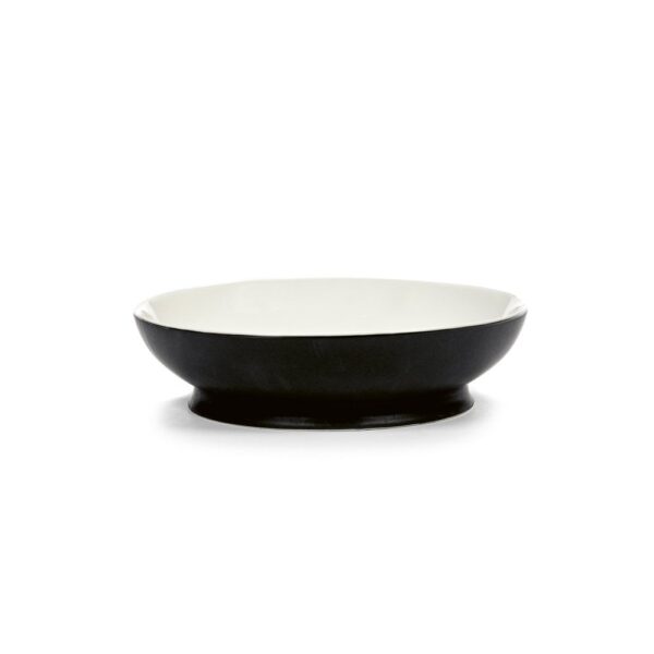 Soup bowl Blk/Wht RA L19 W19 H4.9cm