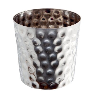 SS Serving Cup Hammered 8.5 cm 8.3cm