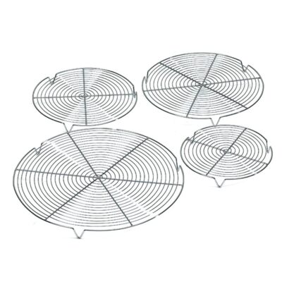 S/S Round Grid 200mm- With Feet