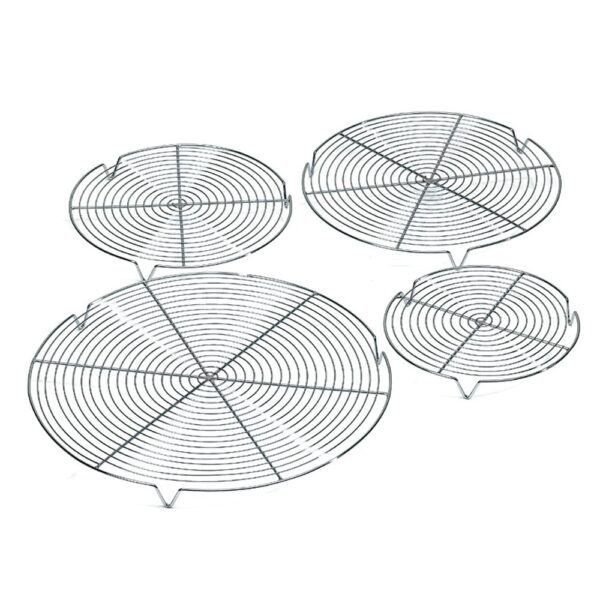 S/S Round Grid 200mm- With Feet