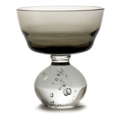 Stem Glass 9.2x10 (h) - Smokey Grey