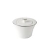 sugar bowl and lid with platinum line p8827 6675 image - G&G Goodfellows
