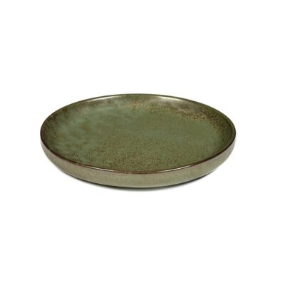 Surface Olive Plate Camo Green 16x2cm(h)