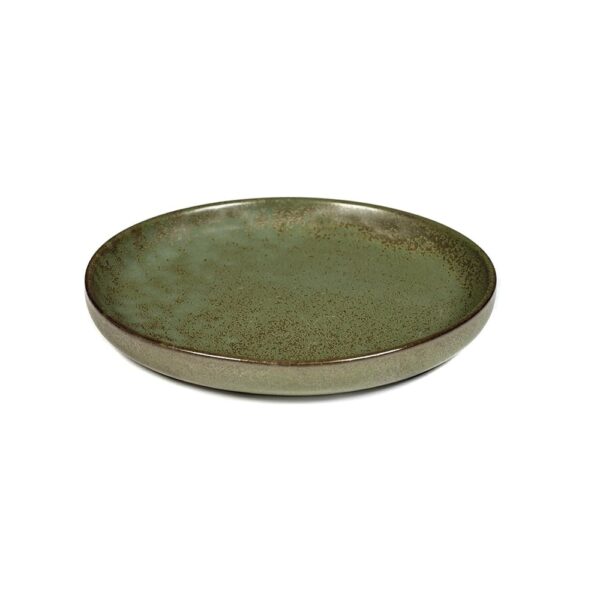 Surface Olive Plate Camo Green 16x2cm(h)