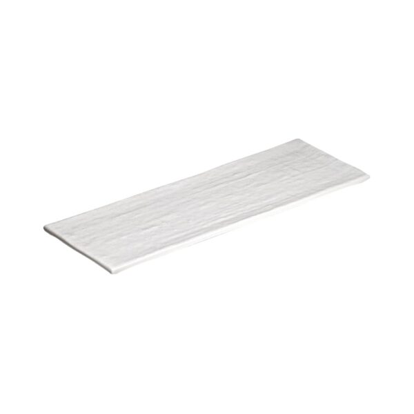 Textured LM Tray 31x10cm - Satin White
