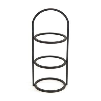Tilt Black 3 Tier Round Riser