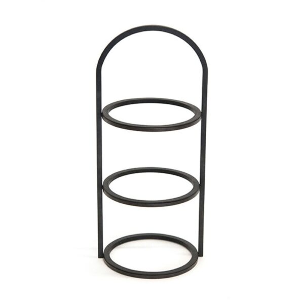 Tilt Black 3 Tier Round Riser