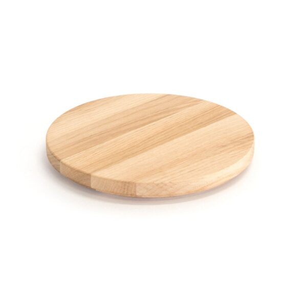 Tilt Oak Round Plinth 21.8cm