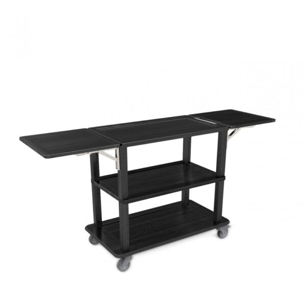 Trolley With Folding Sides - Black