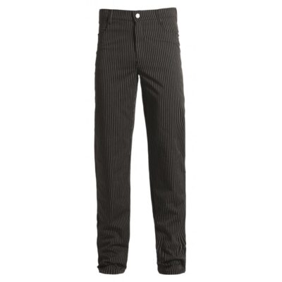 Unisex Trousers Black/White Stripe-X Sml