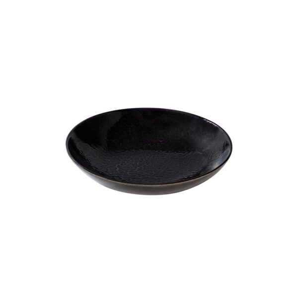 Velours Deep Plate 24cm - Black