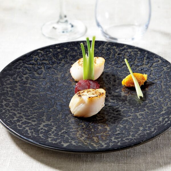 Velours Dinner Plate 25cm-Black