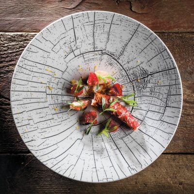 Verde Plate 27cm Tree - Negative Black