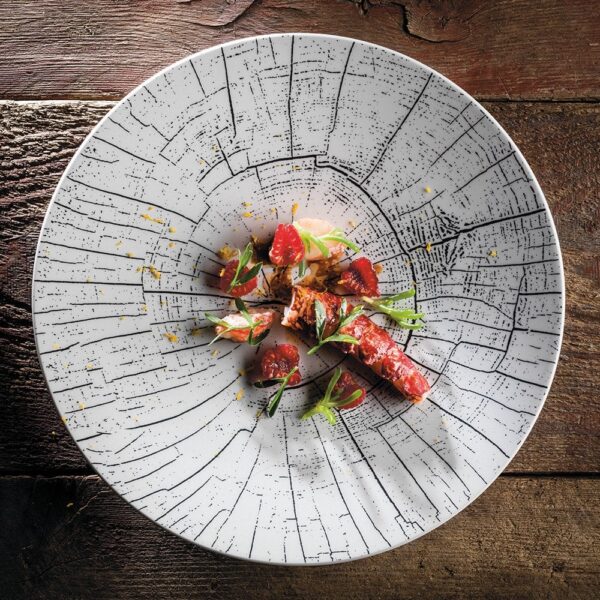 Verde Plate 27cm Tree - Negative Black