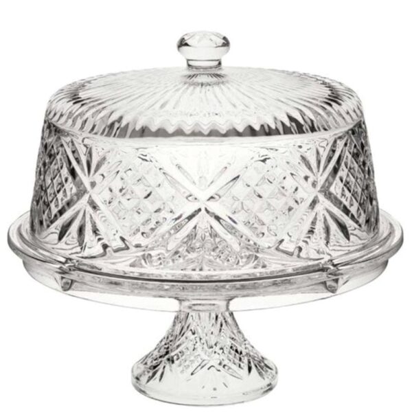 Vintage Cake Dome & Stand 30cm