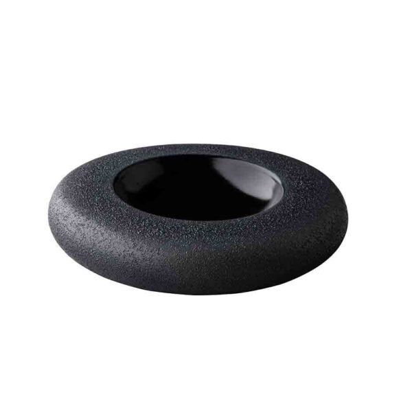 Vulcanic Black Large Donut 22cm