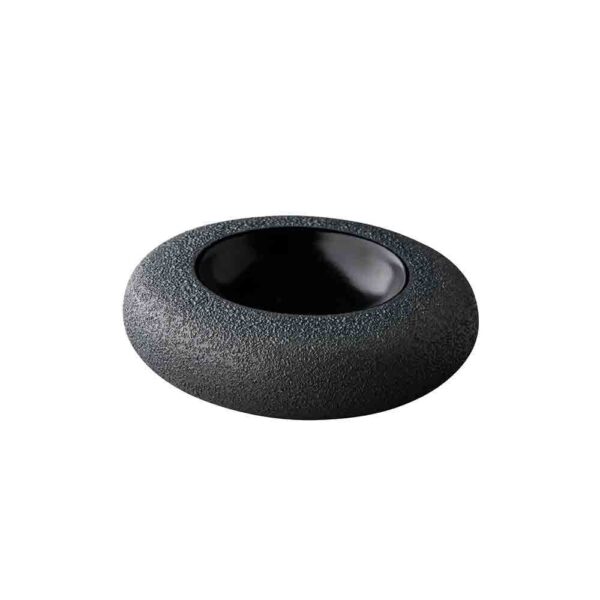 Vulcanic Black Medium Donut 17cm