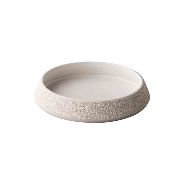 Vulcanic White Conical Plate 20cm