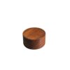 walnut cylinder 9x5cm h ribbed side p13895 9692 image - G&G Goodfellows