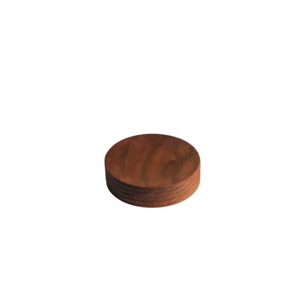 Walnut Plate 9x2.5cm(h)-Ribbed Side