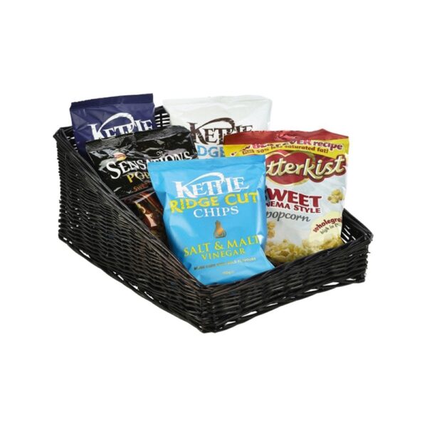 Wicker Sloping Display Basket 46x36x20cm
