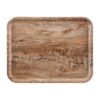 wood finish tray 43x33cm brown oak p9359 7332 image - G&G Goodfellows
