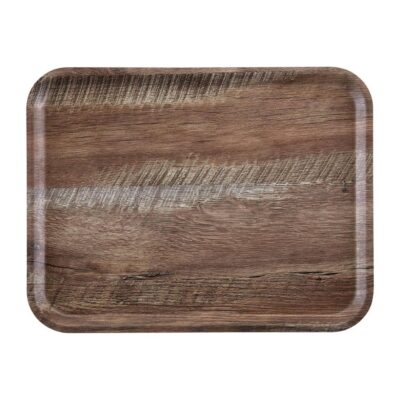 Wood Finish Tray 43x33cm - Brown Olive