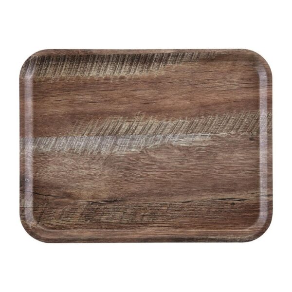 Wood Finish Tray 43x33cm - Brown Olive