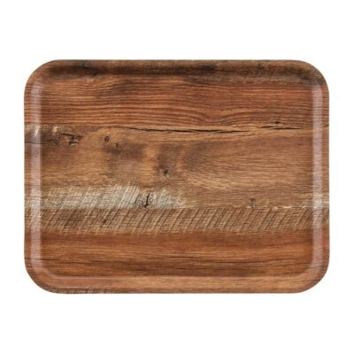 Wood Finish Tray 43x33cm - Dark Oak