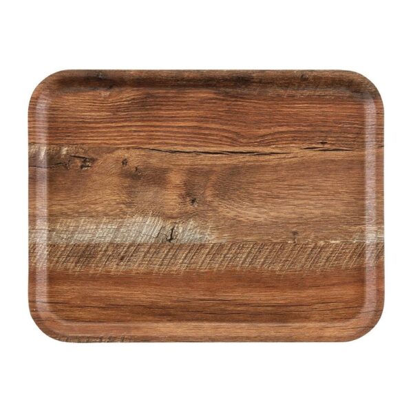Wood Finish Tray 43x33cm - Dark Oak