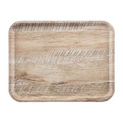Wood Finish Tray 43x33cm - Light Oak