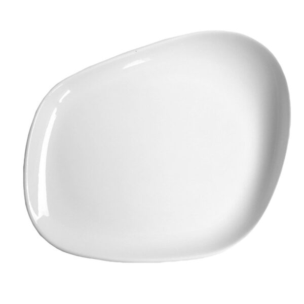 Yayoi Flat Plate 23x20x3.5cm(h) Glazed