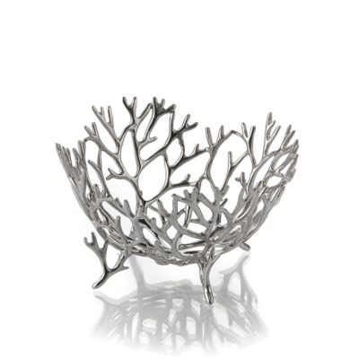 Zieher Pewter Reef Basket/Bowl 13x8cm(h)