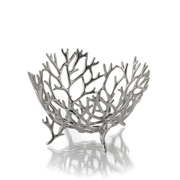Zieher Pewter Reef Basket/Bowl 13x8cm(h)
