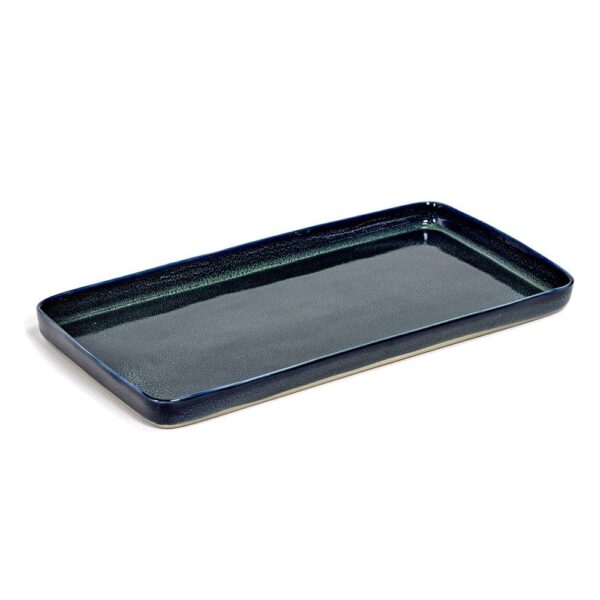 ALG Rect Plate 37.3x18cm - Dark Blue