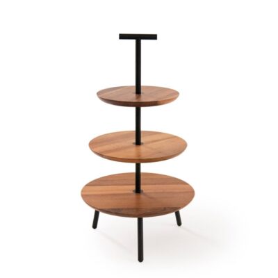 Alto Walnut 3 Tier Cake Stand