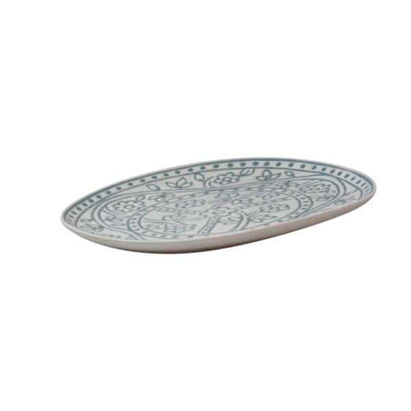 Barcelona Oval Plate 25.5x16.5cm - Blue