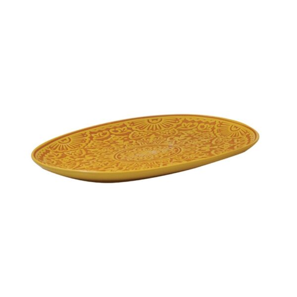 Barcelona Oval Plate 25.5x16.5cm - Ocher
