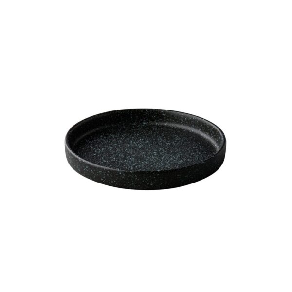 Bristol Plate 17cm - Black w/Blue Spots
