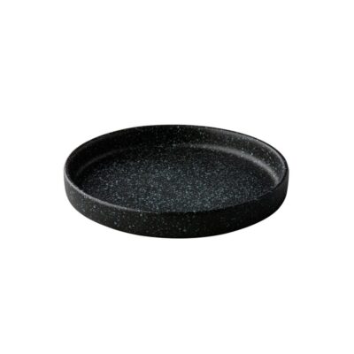 Bristol Plate 22cm - Black w/Blue Spots