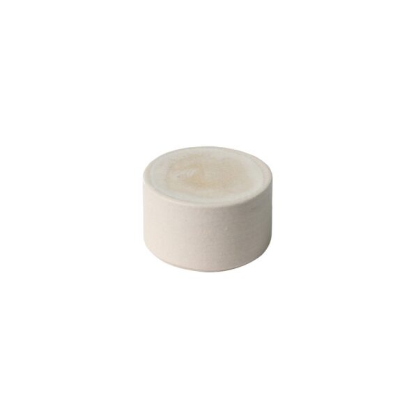 Ceramic Cylinder 5x3cm(h)-White/Storm