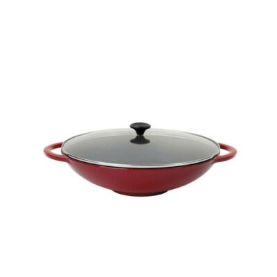 Chasseur Wok with Glass Lid 37cm